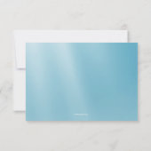 Blauer Himmels-Trauerfall danken Ihnen Notecard Dankeskarte (Rückseite)