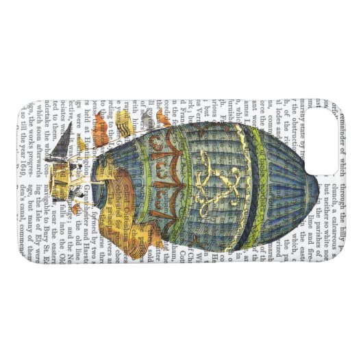 Blauer Himmelsluftballon Case-Mate iPhone Hülle (Rückseite (Horizontal))