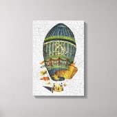 Blauer Himmelsluftballon Leinwanddruck (Vorderseite)