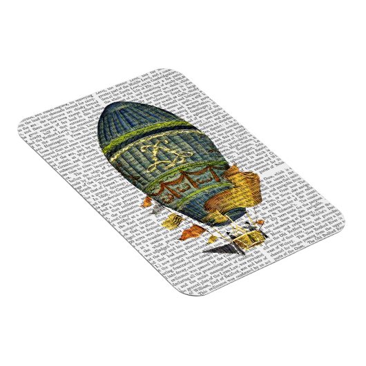 Blauer Himmelsluftballon Magnet (Rechte Seite)