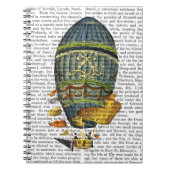 Blauer Himmelsluftballon Notizblock (Vorderseite)