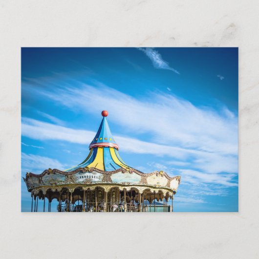 Blauer Himmelspass aus Barcelona Postkarte (Vorderseite)