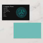 Blauer Himmelsring mit Vögeln Visitenkarte (Vorne/Hinten)