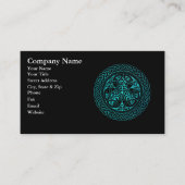 Blauer Himmelsring mit Vögeln Visitenkarte (Vorderseite)