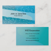 blauer Hintergrund 5 Visitenkarte (Vorne/Hinten)