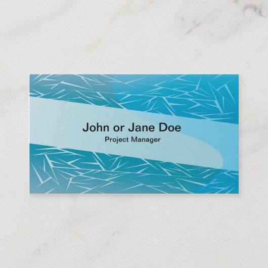 blauer Hintergrund 5 Visitenkarte (Vorderseite)