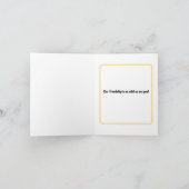 Blauer Hintergrund - Buttergelbe Molsen Karte (Innenseite)