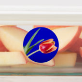 Blauer Hintergrund Etiketten (Befestigt)
