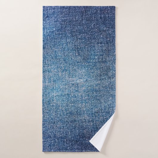 Blauer Hintergrund, Jeans Textur Hintergrund. T Badehandtuch (Badehandtuch)