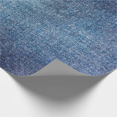 Blauer Hintergrund, Jeans Textur Hintergrund. T Geschenkpapier (Ecke)