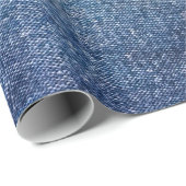 Blauer Hintergrund, Jeans Textur Hintergrund. T Geschenkpapier (Rolleneckpunkt)