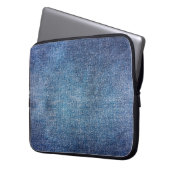 Blauer Hintergrund, Jeans Textur Hintergrund. T Laptopschutzhülle (Vorderseite Links)