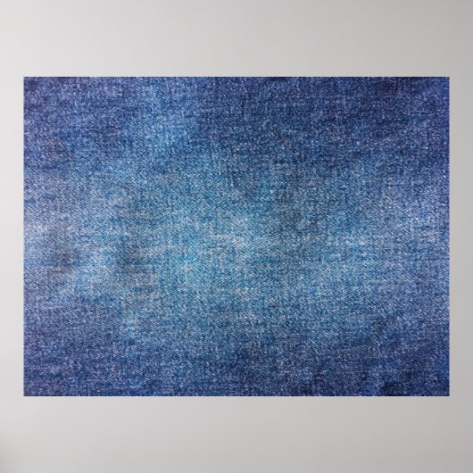 Blauer Hintergrund, Jeans Textur Hintergrund. T Poster (Vorne)