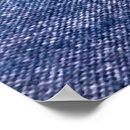 Blauer Hintergrund, Jeans Textur Hintergrund. T Poster (Ecke)