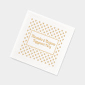 Blauer Hintergrund - jede Gelegenheit - Engagement Servietten Mit Folie (Links)