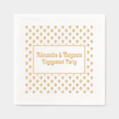 Blauer Hintergrund - jede Gelegenheit - Engagement Servietten Mit Folie (Vorderseite)