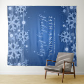 Blauer Hintergrund-korporativer eleganter Wandteppich (Beispiel (Horizontal))