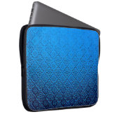 blauer Hintergrund Laptopschutzhülle (Vorne Rechts)