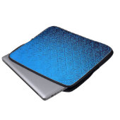 blauer Hintergrund Laptopschutzhülle (Vorne Knopf)