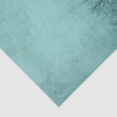 Blauer Hintergrund mit Bäumen und Schreiben Seidenpapier (Detail)