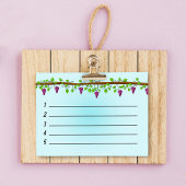 Blauer Hintergrund mit Reben 4" x 3" Post-it Klebezettel