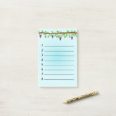 Blauer Hintergrund mit Reben 4" x 6" Post-it Klebezettel (Auf Schreibtisch)