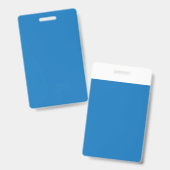 blauer Hintergrund mit schwarz-weißer Uhr Ausweis (Vorder- & Rückseite)