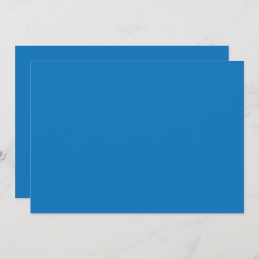 blauer Hintergrund mit schwarz-weißer Uhr Einladung (Vorne/Hinten)