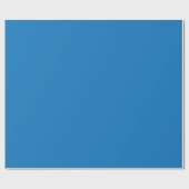 blauer Hintergrund mit schwarz-weißer Uhr Geschenkpapier (Flach)