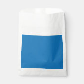 blauer Hintergrund mit schwarz-weißer Uhr Geschenktütchen (Vorderseite)
