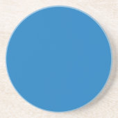 blauer Hintergrund mit schwarz-weißer Uhr Getränkeuntersetzer (Vorne)