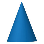 blauer Hintergrund mit schwarz-weißer Uhr Partyhütchen (Vorderseite)