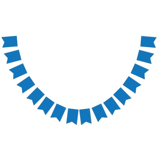 blauer Hintergrund mit schwarz-weißer Uhr Wimpelkette (Alle)