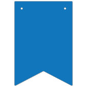 blauer Hintergrund mit schwarz-weißer Uhr Wimpelkette (Dritte Fahne)