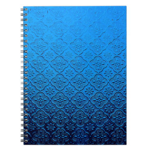 blauer Hintergrund Notizblock