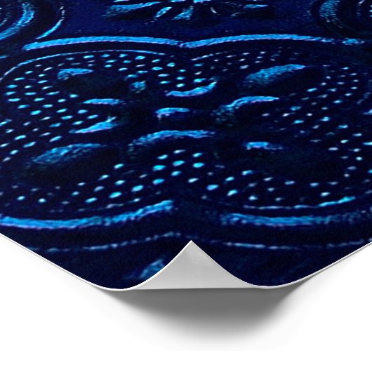 blauer Hintergrund Poster (Ecke)