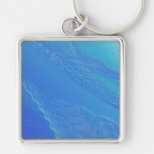 Blauer Hintergrund Schlüsselanhänger (Vorne)
