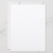 Blauer Hintergrund Thread-Effekt Blumenmuster Karte (Rückseite)