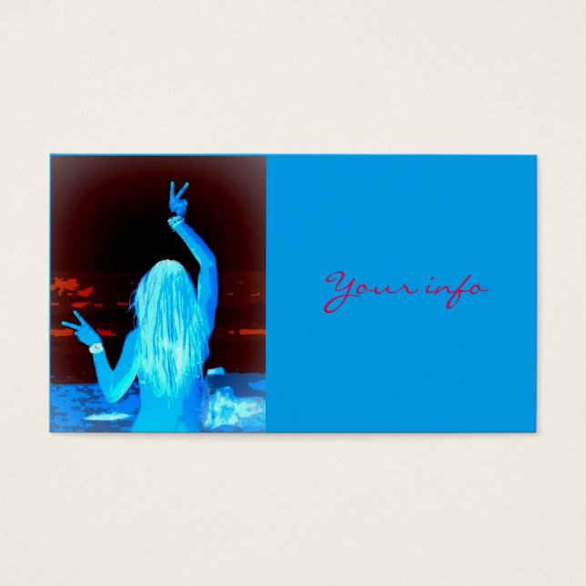 Blauer Hippie (Vorderseite)
