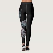 Blauer hoch entwickelter Strudel des Leggings (Rückseite)