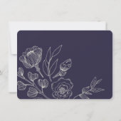 Blauer Hochzeitskorb Save The Date (Rückseite)