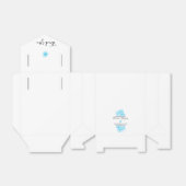 Blauer Hochzeitstag Geschenkschachtel (Ungefaltet)