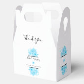 Blauer Hochzeitstag Geschenkschachtel (Geöffnet)