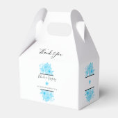 Blauer Hochzeitstag Geschenkschachtel (Vorderseite)