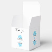 Blauer Hochzeitstag Geschenkschachtel (Geöffnet)