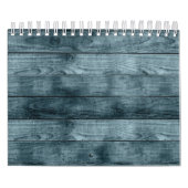 Blauer Holzschuppen Dunkle Schatten Rustikaler Sch Kalender (Titelbild)