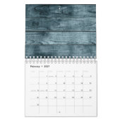 Blauer Holzschuppen Dunkle Schatten Rustikaler Sch Kalender (Feb 2027)