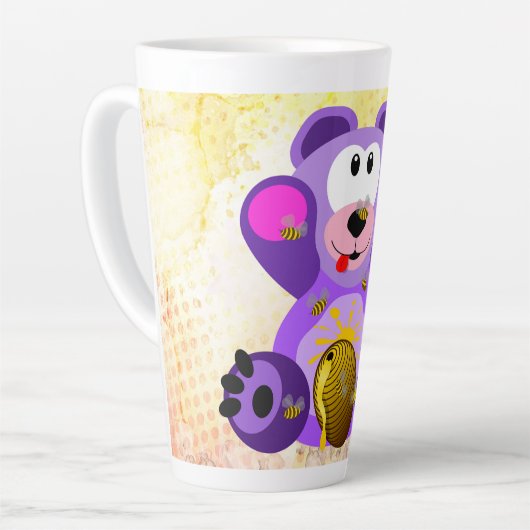 Blauer Honig Bär Milchtasse (Linke Ecke)