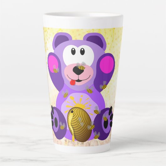 Blauer Honig Bär Milchtasse (Vorderseite)