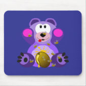 Blauer Honig Bär Mousepad (Vorne)